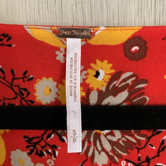 Free‎ People Jess Wrap Floral Maxi  Dress Women size Small Boho - Picture 4 of 7